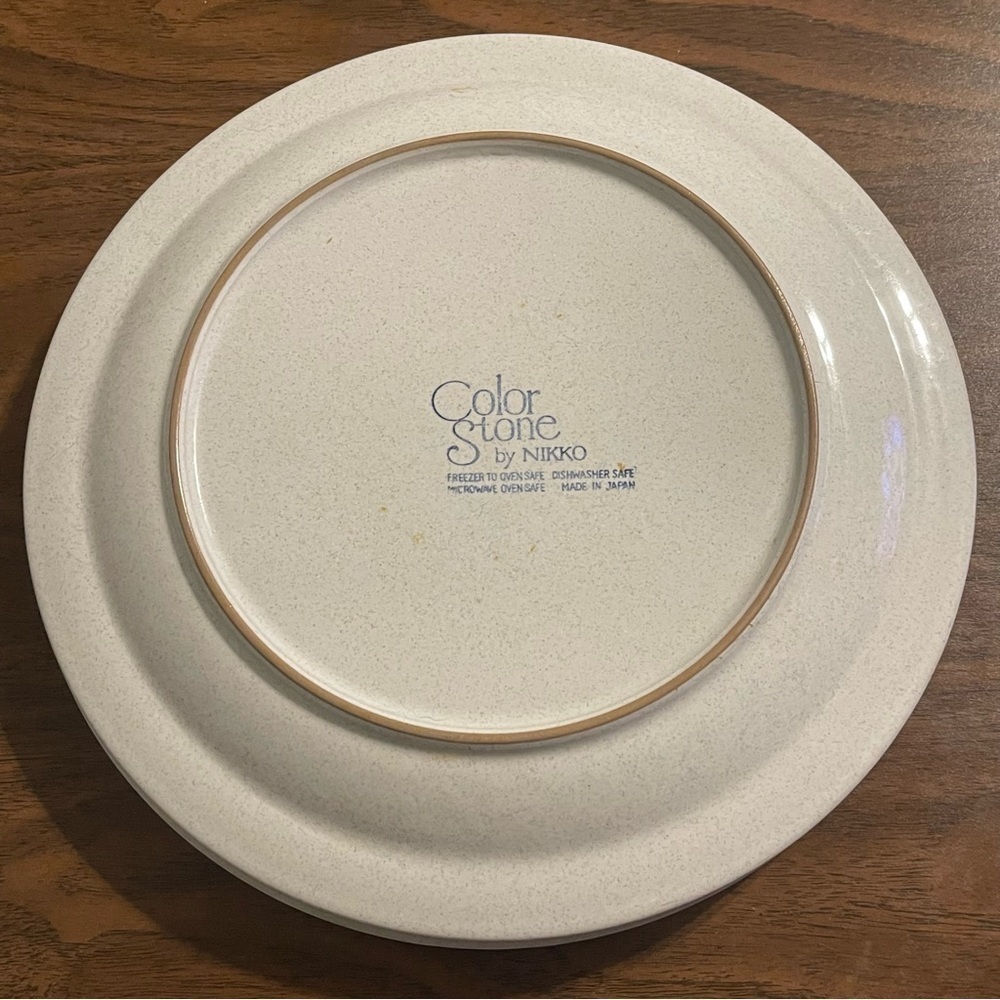 Nikko China Color Stone Sunmist Dinner Plates- Set of 3 - Picture 5 of 7